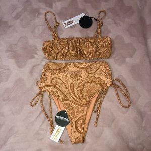 BRAND NEW Amuse Society Paisley Bikini Set